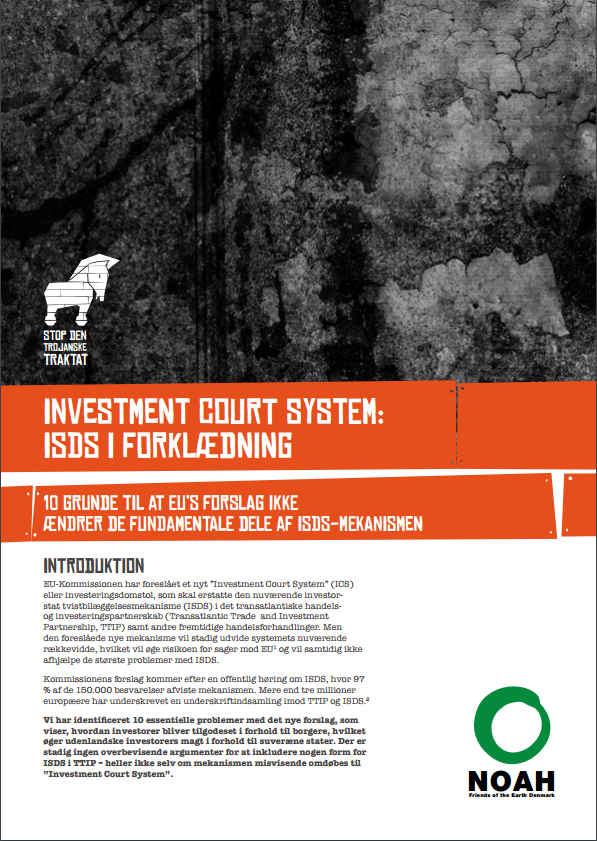 Investment Court System – ISDS i forklædning