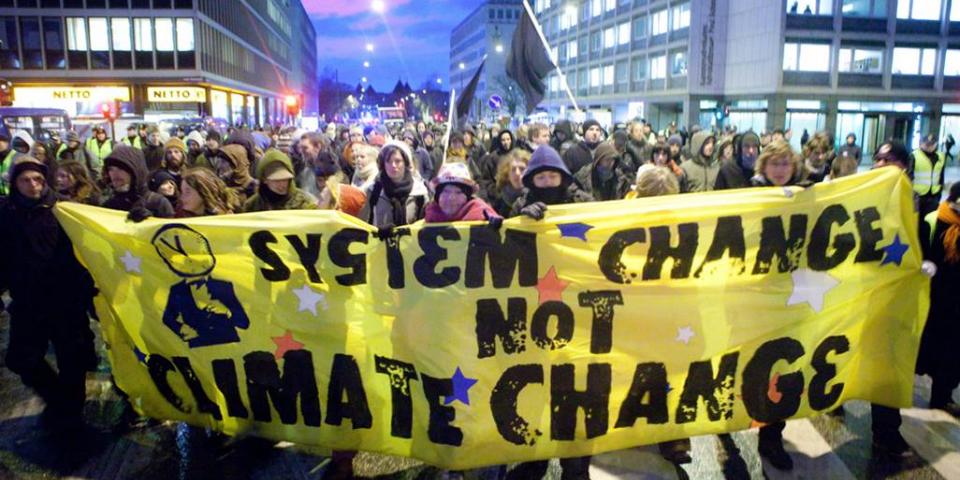 system change not climate change