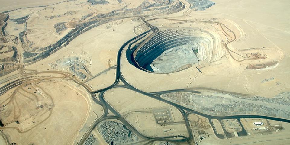 Husab mine aerial view